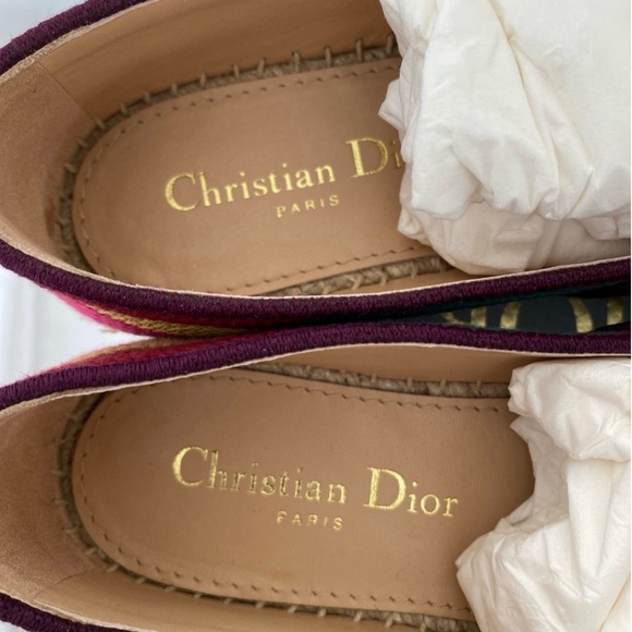 Dior GRANVILLE PATCHWORK MULTICOLOR ESPADRILLES Shoes Flats EUR 35.5 US 5.5 NIB! - Picture 7 of 14